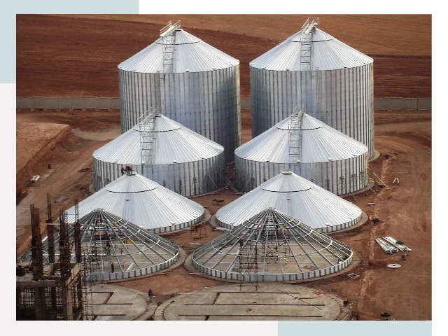 Строительство зерновых силосов в Астрахани