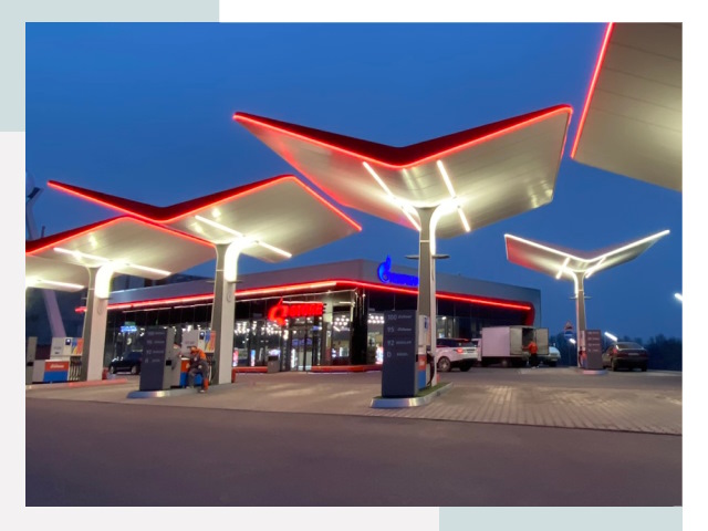Навесы для АЗС в Астрахани
