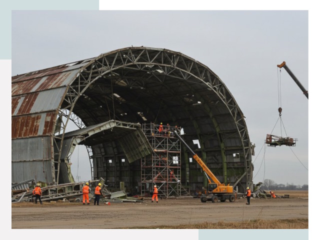 Демонтаж ангаров в Астрахани