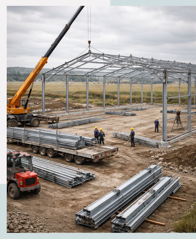 Строительство ангаров для сельхозтехники в Астрахани под ключ