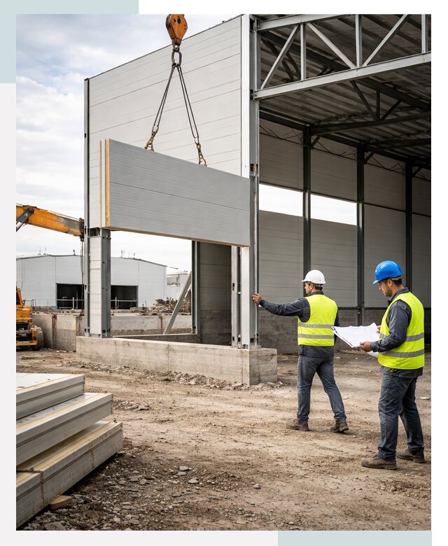 Склад из сэндвич панелей под ключ в Астрахани от 9762 р. | СтальСтрой-Стр