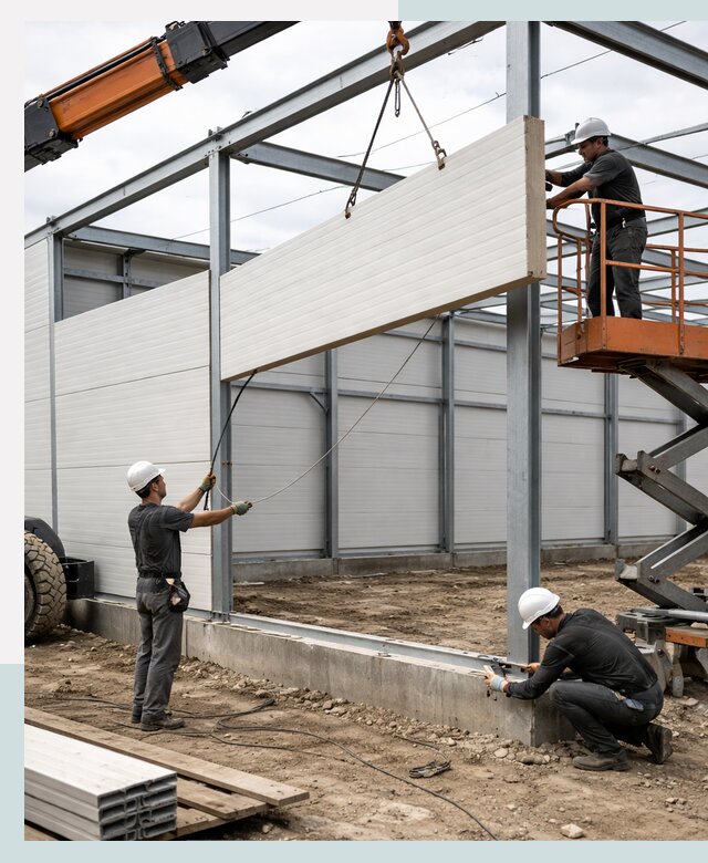 Строительство складов из сэндвич панелей в Астрахани под ключ