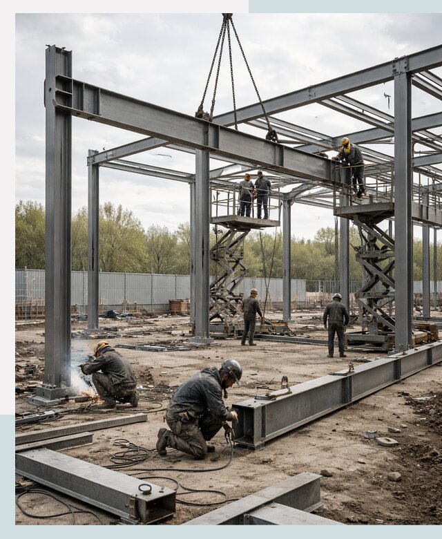 Строительство выставочных павильонов из металлоконструкций в Астрахани